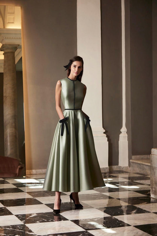 SIENNA MIDI DRESS IN SAGE